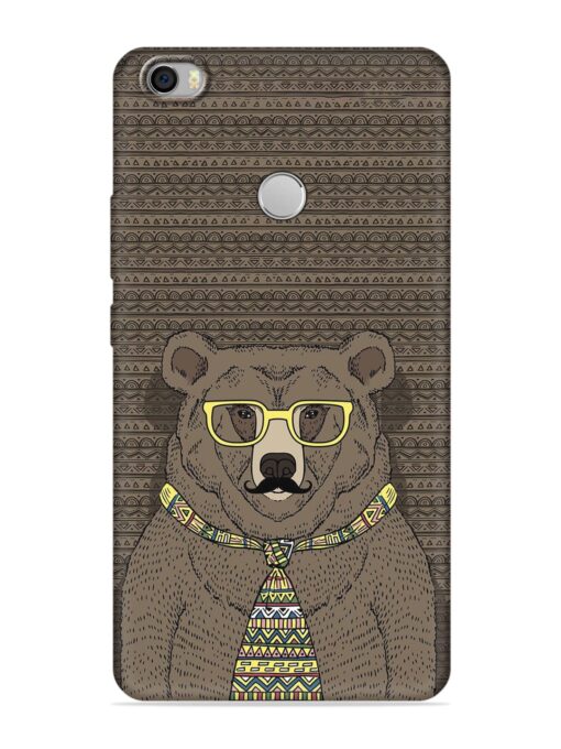 Grizzly Bear Embossed Soft Silicone Case for Xiaomi Mi Max Zapvi