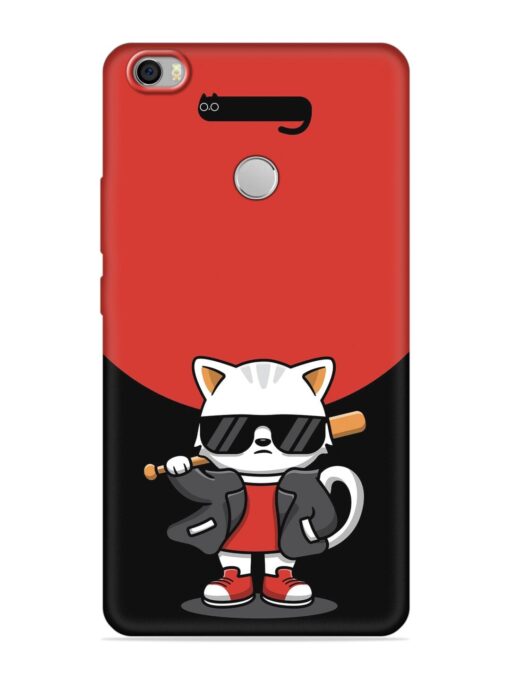 Cool Little Bear Cartoon Embossed Soft Silicone Case for Xiaomi Mi Max