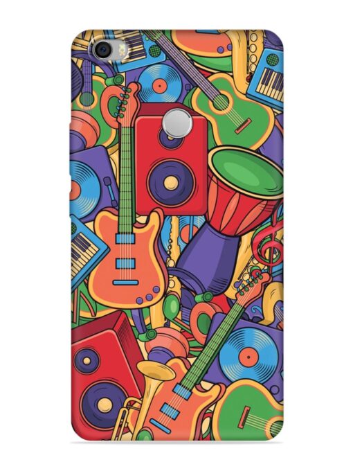 Colorful Music Art Embossed Soft Silicone Case for Xiaomi Mi Max