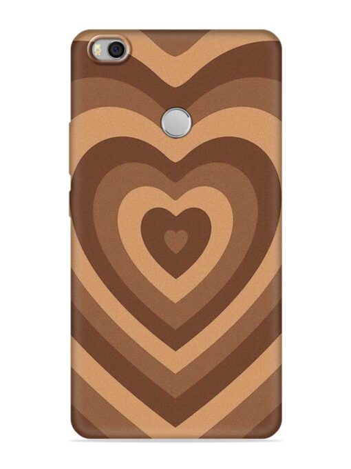 Brown Heart Embossed Soft Silicone Case for Xiaomi Mi Max 2 Zapvi