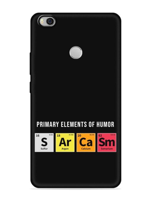 Primary Elements Humor Embossed Soft Silicone Case for Xiaomi Mi Max 2