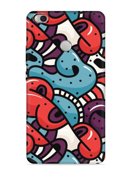 Seamless Backdrop Colorful Embossed Soft Silicone Case for Xiaomi Mi Max 2 Zapvi