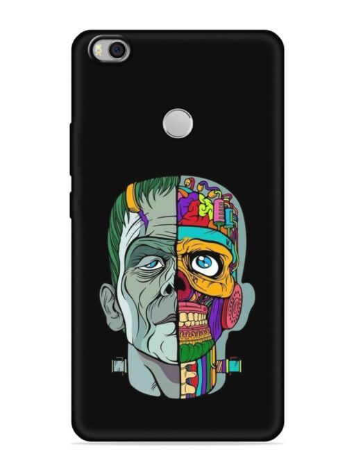 Men Vs Skull Embossed Soft Silicone Case for Xiaomi Mi Max 2