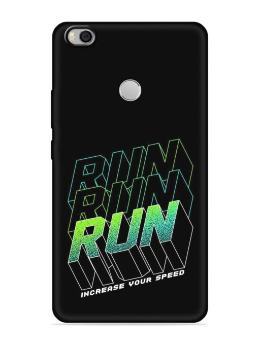 Run Embossed Soft Silicone Case for Xiaomi Mi Max 2 Zapvi