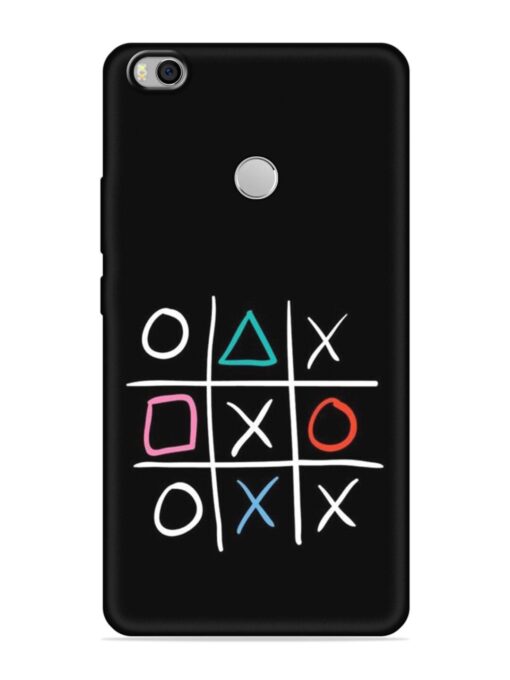 Super Neon Tic-Tac-Toe Embossed Soft Silicone Case for Xiaomi Mi Max 2 Zapvi