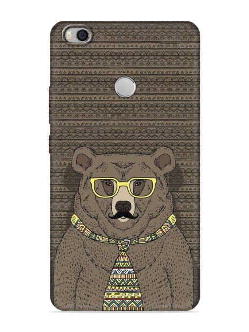 Grizzly Bear Embossed Soft Silicone Case for Xiaomi Mi Max 2 Zapvi