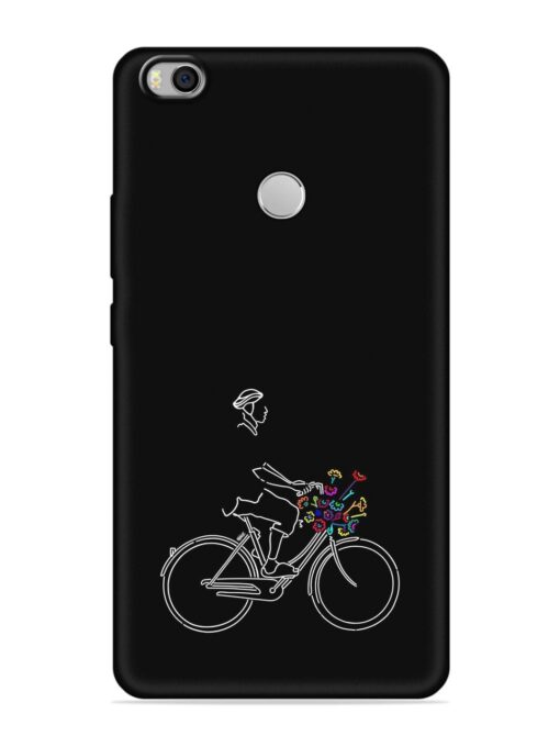 Minimalist Cycle Art Embossed Soft Silicone Case for Xiaomi Mi Max 2