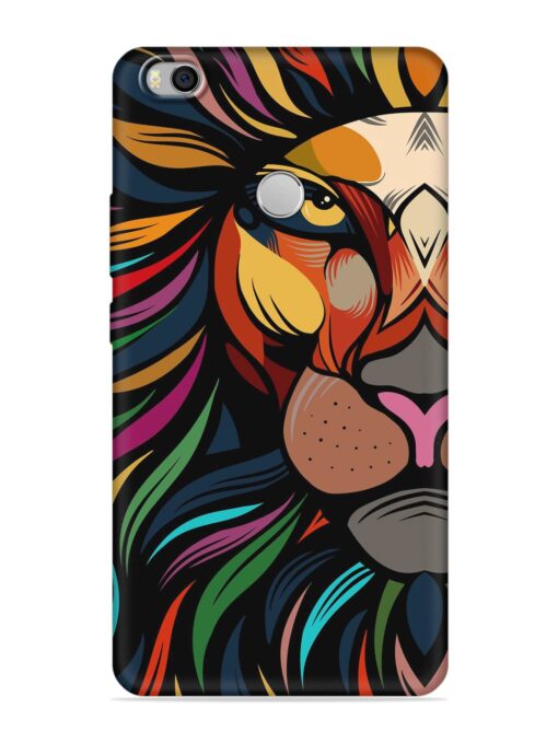 Trippy Lion Art Embossed Soft Silicone Case for Xiaomi Mi Max 2