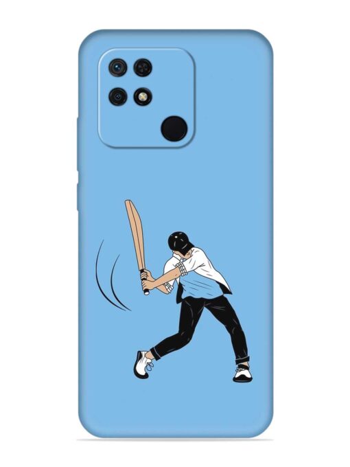 Cricket Gully Boy Embossed Soft Silicone Case for Xiaomi Redmi 10 Zapvi