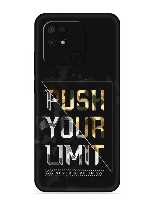 Push Your Limits Embossed Soft Silicone Case for Xiaomi Redmi 10 Zapvi