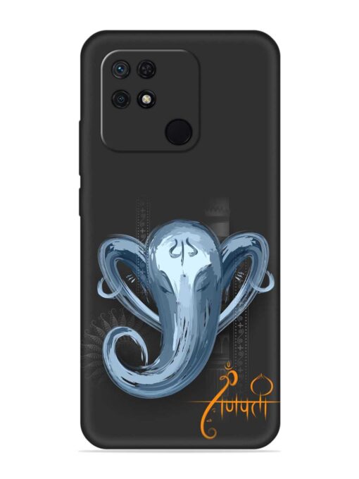 Illustration Lord Ganpati Embossed Soft Silicone Case for Xiaomi Redmi 10 Zapvi