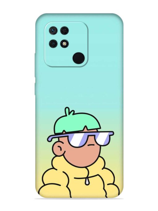 Doodles Cool Character Embossed Soft Silicone Case for Xiaomi Redmi 10 Zapvi