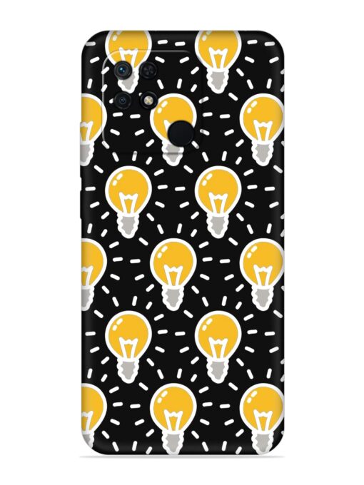 Light Bulb Seamless Embossed Soft Silicone Case for Xiaomi Redmi 10