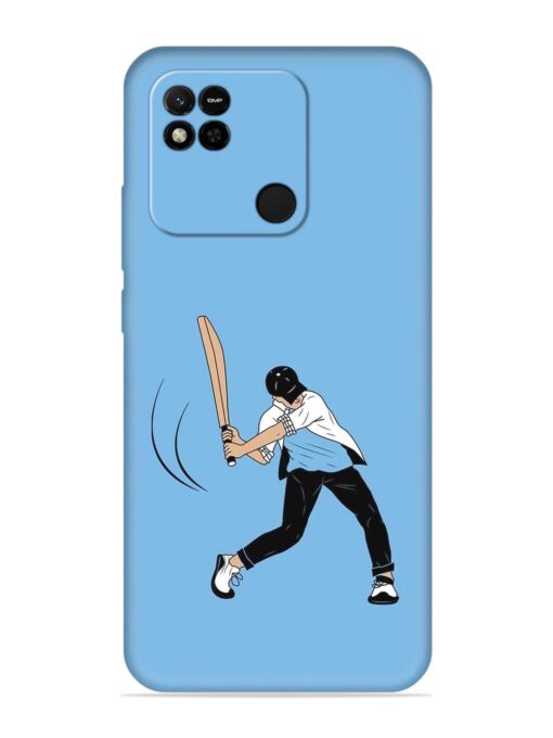 Cricket Gully Boy Embossed Soft Silicone Case for Xiaomi Redmi 10A