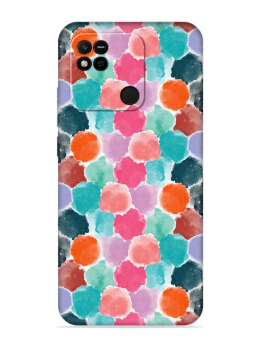 Colorful Seamless Pattern Embossed Soft Silicone Case for Xiaomi Redmi 10A