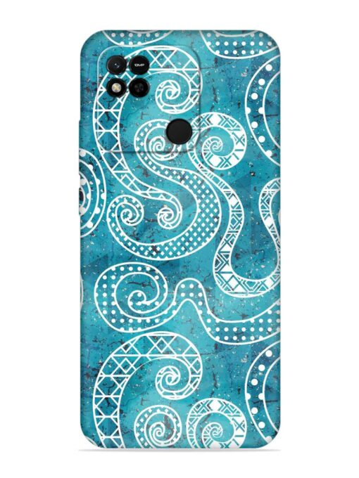 Vintage Curved Seamless Embossed Soft Silicone Case for Xiaomi Redmi 10A Zapvi