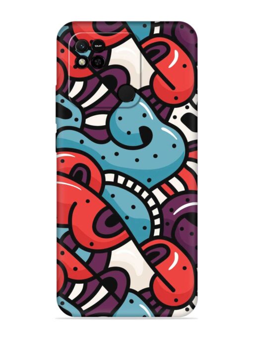 Seamless Backdrop Colorful Embossed Soft Silicone Case for Xiaomi Redmi 10A Zapvi