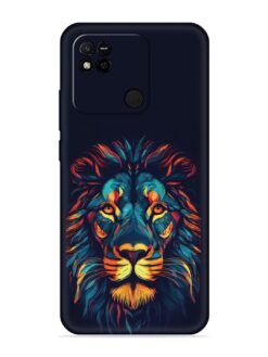 Colorful Lion Embossed Soft Silicone Case for Xiaomi Redmi 10A