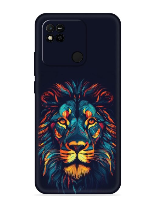 Colorful Lion Embossed Soft Silicone Case for Xiaomi Redmi 10A Zapvi