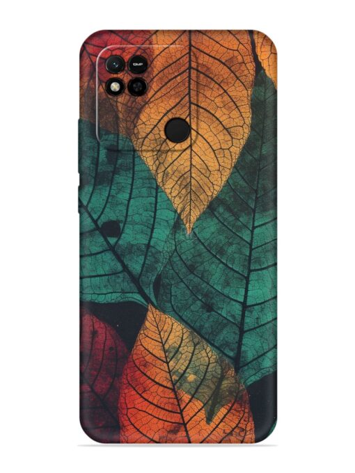 Leaves Artwork Embossed Soft Silicone Case for Xiaomi Redmi 10A Zapvi