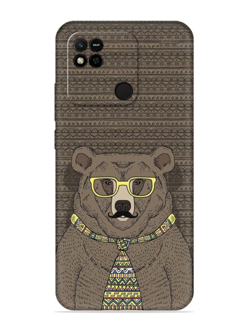 Grizzly Bear Embossed Soft Silicone Case for Xiaomi Redmi 10A