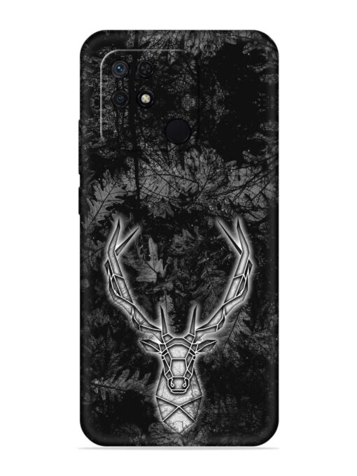 Ancient Deer Embossed Soft Silicone Case for Xiaomi Redmi 10 Power