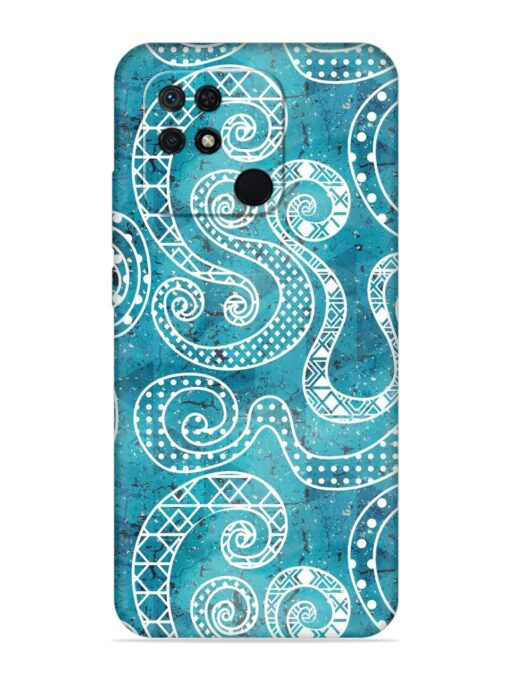 Vintage Curved Seamless Embossed Soft Silicone Case for Xiaomi Redmi 10 Power