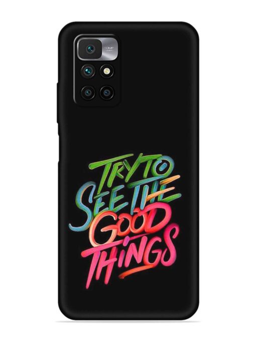 Try To See The Good Things Embossed Soft Silicone Case for Xiaomi Redmi 10 Prime (2022) Zapvi