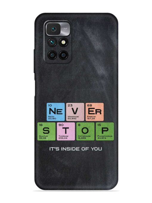 Never Stop It'S Inside Of You Embossed Soft Silicone Case for Xiaomi Redmi 10 Prime (2022) Zapvi