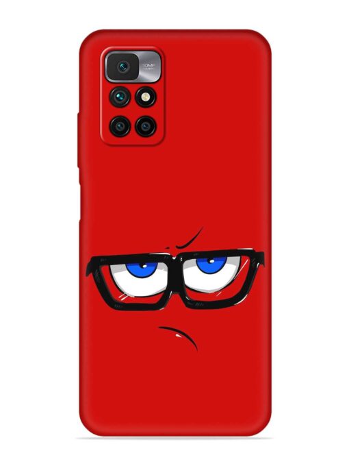 Rad Angry Face Embossed Soft Silicone Case for Xiaomi Redmi 10 Prime (2022)