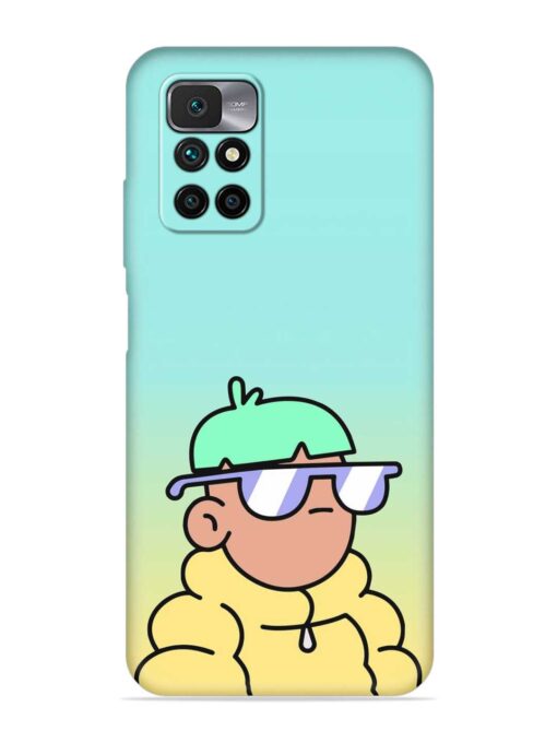 Doodles Cool Character Embossed Soft Silicone Case for Xiaomi Redmi 10 Prime (2022) Zapvi