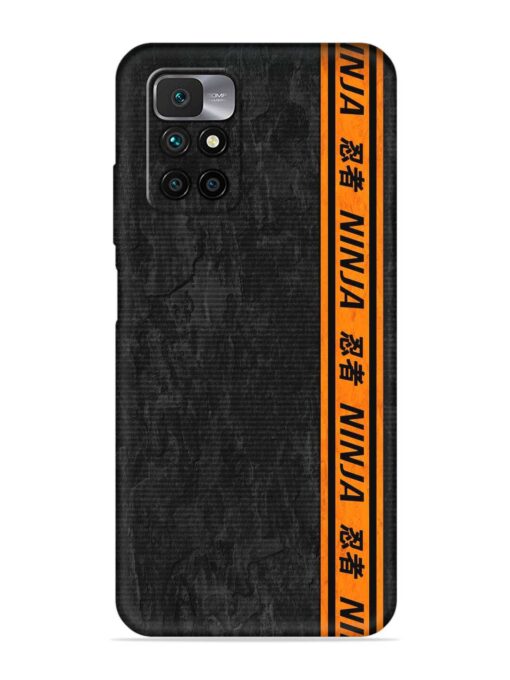 Ninja Srtips Embossed Soft Silicone Case for Xiaomi Redmi 10 Prime (2022) Zapvi