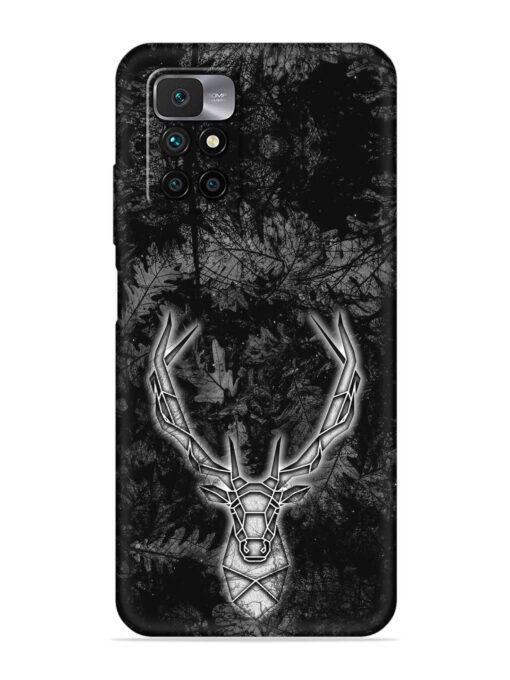 Ancient Deer Embossed Soft Silicone Case for Xiaomi Redmi 10 Prime (2022)