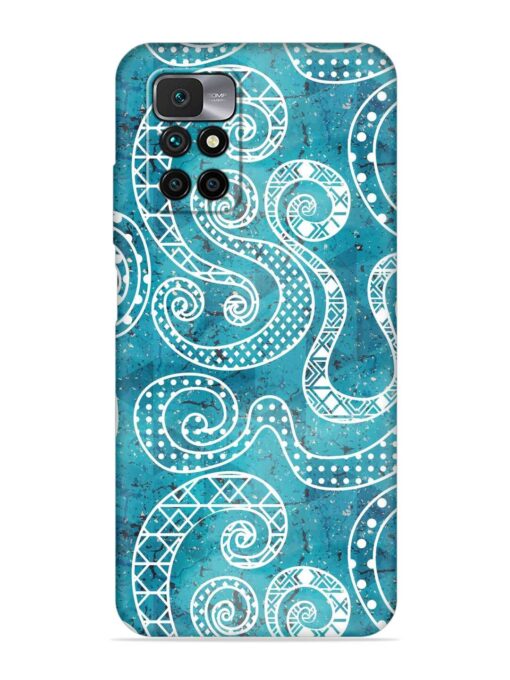 Vintage Curved Seamless Embossed Soft Silicone Case for Xiaomi Redmi 10 Prime (2022) Zapvi