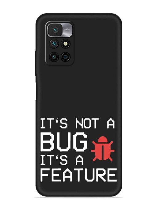 Not Bug Feature Embossed Soft Silicone Case for Xiaomi Redmi 10 Prime (2022) Zapvi