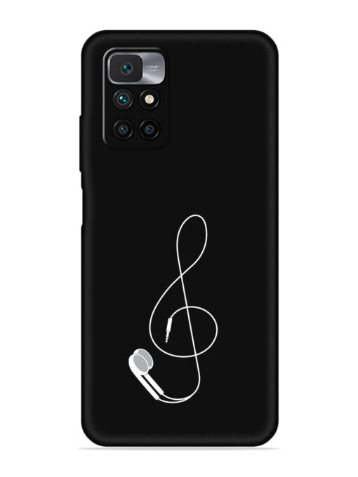 Music Earphone Vector Embossed Soft Silicone Case for Xiaomi Redmi 10 Prime (2022) Zapvi