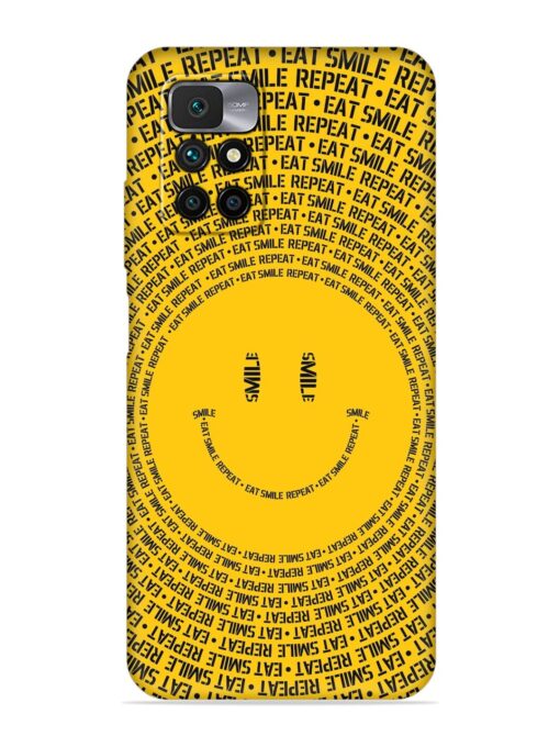 Smiley Embossed Soft Silicone Case for Xiaomi Redmi 10 Prime (2022) Zapvi