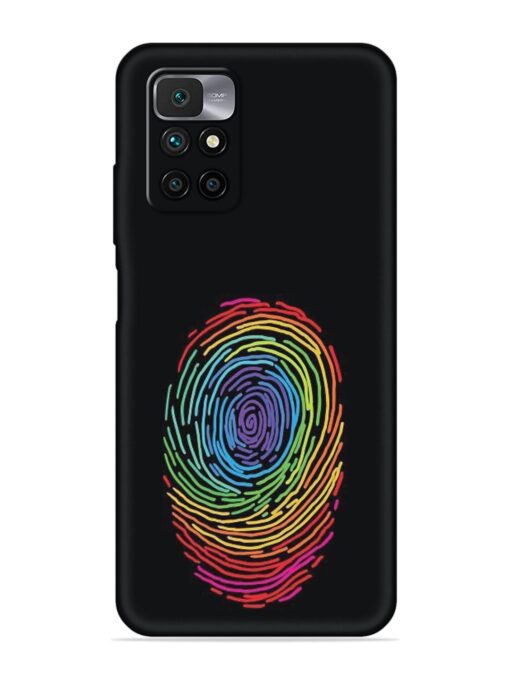 Fingerprint Of Thumb Art Embossed Soft Silicone Case for Xiaomi Redmi 10 Prime (2022)