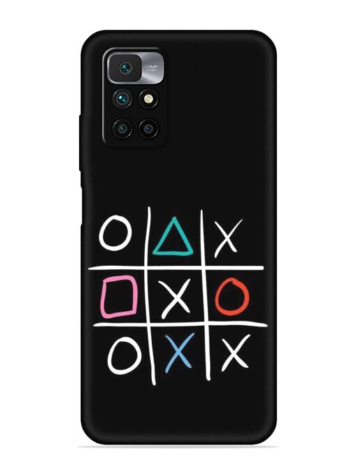 Super Neon Tic-Tac-Toe Embossed Soft Silicone Case for Xiaomi Redmi 10 Prime (2022) Zapvi