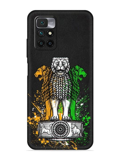 Pillars Of Ashoka Embossed Soft Silicone Case for Xiaomi Redmi 10 Prime (2022) Zapvi