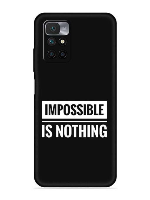 Impossible Is Nothing Embossed Soft Silicone Case for Xiaomi Redmi 10 Prime (2022)