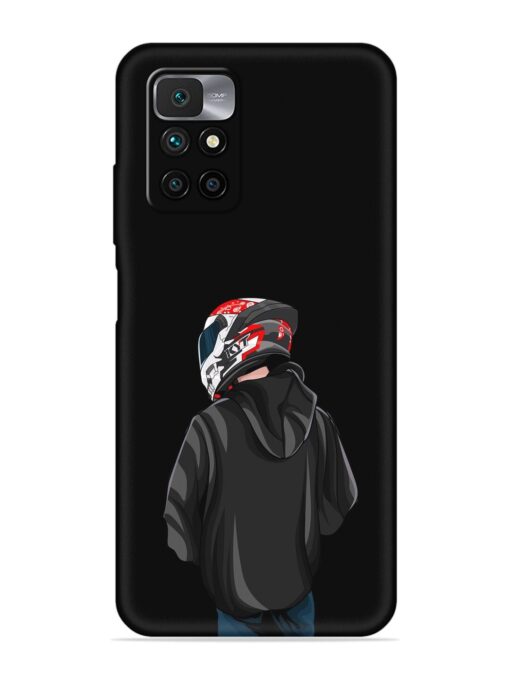 Motorcycle Rider Embossed Soft Silicone Case for Xiaomi Redmi 10 Prime (2022)