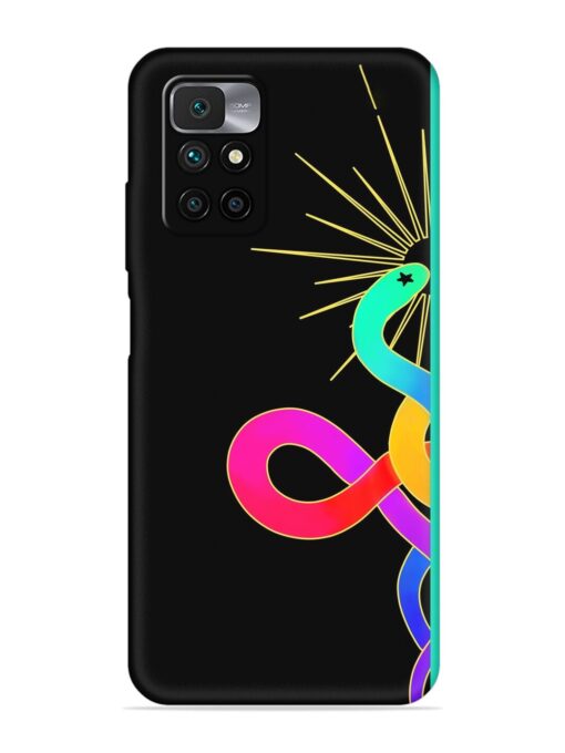 Art Geometric Abstraction Embossed Soft Silicone Case for Xiaomi Redmi 10 Prime (2022)