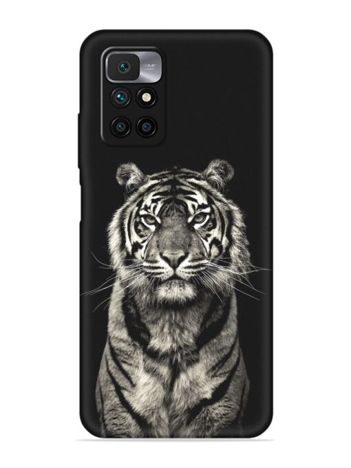 Tiger Art Embossed Soft Silicone Case for Xiaomi Redmi 10 Prime (2022) Zapvi