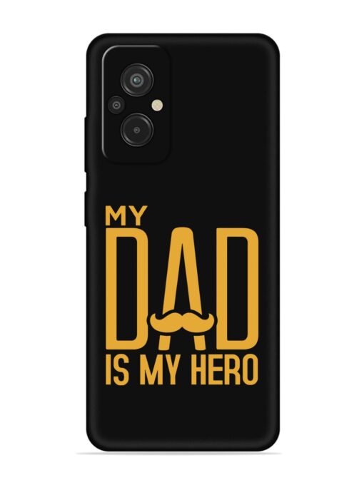 My Dad Is My Hero Embossed Soft Silicone Case for Xiaomi Redmi 11 Prime (4G) Zapvi