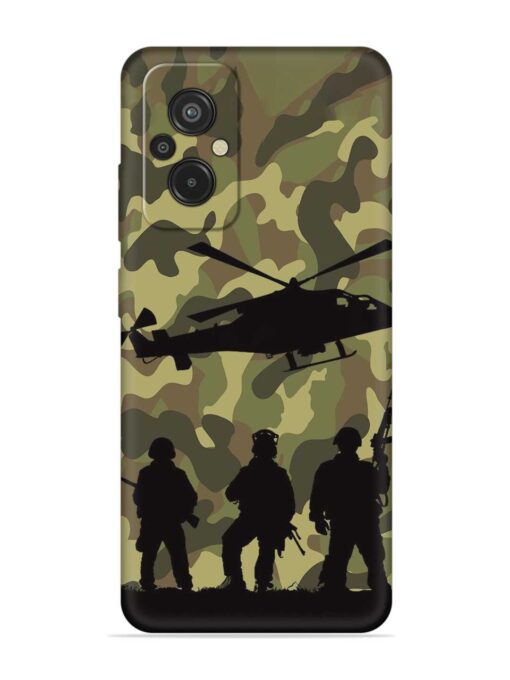 Army Heros Embossed Soft Silicone Case for Xiaomi Redmi 11 Prime (4G) Zapvi