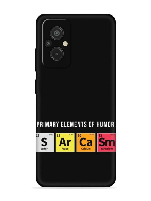 Primary Elements Humor Embossed Soft Silicone Case for Xiaomi Redmi 11 Prime (4G) Zapvi