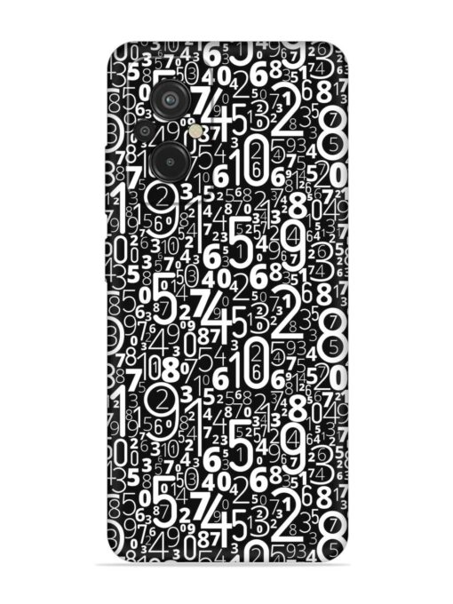 Many Numbers Different Embossed Soft Silicone Case for Xiaomi Redmi 11 Prime (4G) Zapvi