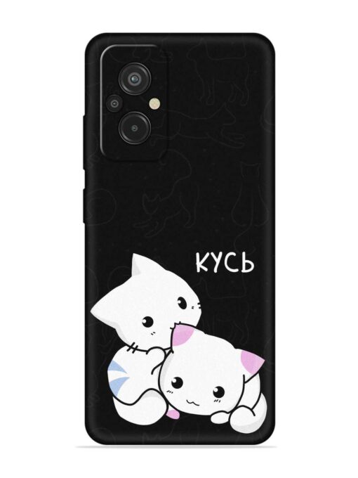 Kycb Cat Embossed Soft Silicone Case for Xiaomi Redmi 11 Prime (4G) Zapvi