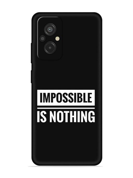 Impossible Is Nothing Embossed Soft Silicone Case for Xiaomi Redmi 11 Prime (4G) Zapvi